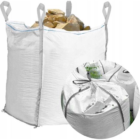 BIG BAG STARKE SÄCKE FÜR SCHUTT SPLIT STEIN 1000KG NEU BigBag CONTAINER