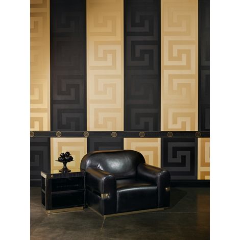 A.S. Creation Versace 3 935224 Vliestapete Borten 0.13 m x 5 m Silber (1/5)