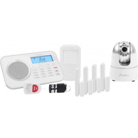 Sistema di allarme Olympia Protect 9881 bianco con schermo LCD