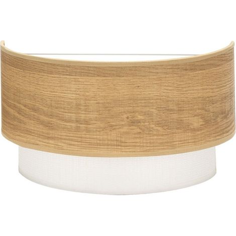 Aplique Myriam 1xe27 Madera Clara 17x30x16 cm