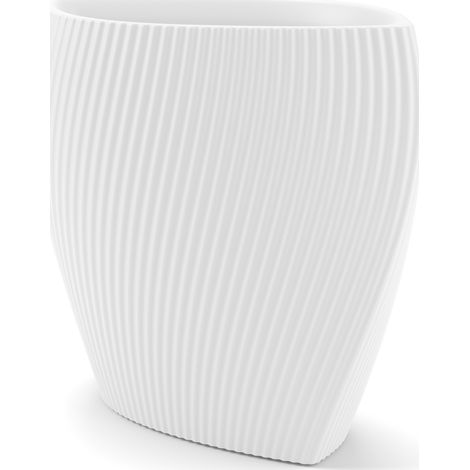Vaso Veca Eclipse 99 cm – Design moderno per interno ed esterno - Colore: Bianco