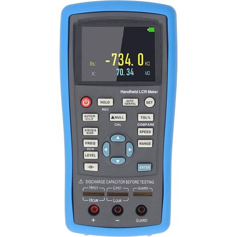 Multimètre Numérique, Testeur Multifréquence, avec écran TFT de 2,8 Pouces, Arrêt Automatique, Calibrage de Court-circuit Ouvert, Mode Condensateur électrolytique (1/5)