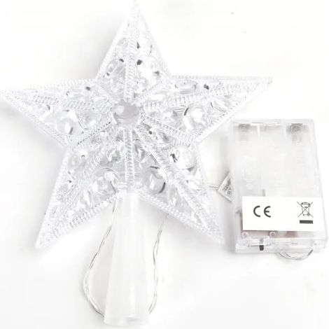 Guirlande lumineuse LED à piles AA - 21 cm - Blanc chaud - Idéale pour décorer les arbres et créer des ambiances chaleureuses.