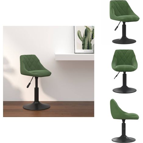 Tabouret de bar Vert foncé Velours - Tabouret De Bar - Tabourets De Bar - Chaise De Comptoir - Chaises De Comptoir (1/5)