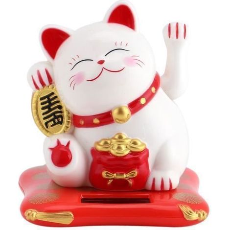 Objet décoratif - Maneki-neko HB057 - Solaire - Écologique - Design contemporain (1/3)