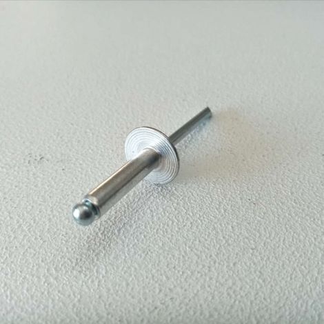 Rivetti alluminio / acciaio 4,8x20mm - 100pz testa larga modello a strappo (1/5)