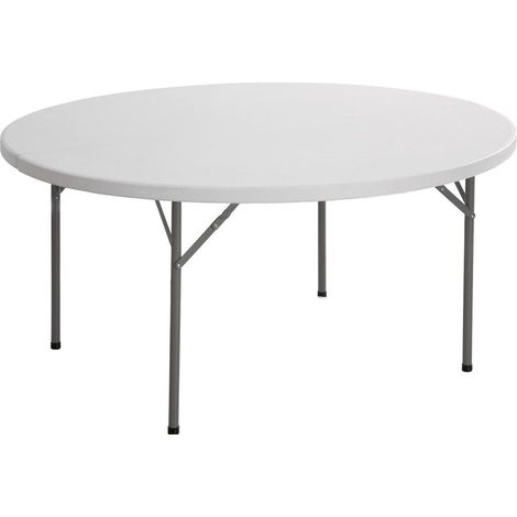 Tavolo Catering Rotondo Pieghevole Ø154 cm Tosini Bianco CZ154 (1/3)