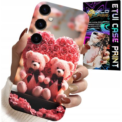 Funda para Samsung Galaxy S24 Plus - Familia de ositos de peluche con forma de corazón y cristal (1/5)