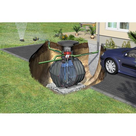 CARAT XL Erdtank-Paket 13000L DN160 Garten-Jet, PKW-befahrb.