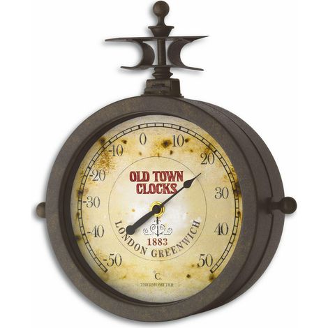 TFA Dostmann 603011 reloj de pared negro antiguo 29 cm