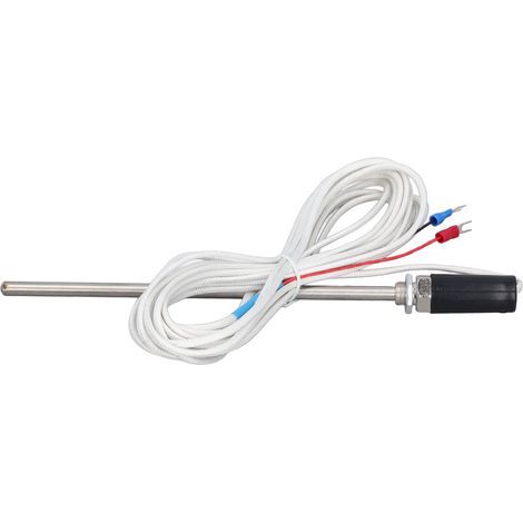 Sonde à thermocouple type K acier inoxydable câble de prolongation émetteur de température numérique 5m (1/5)