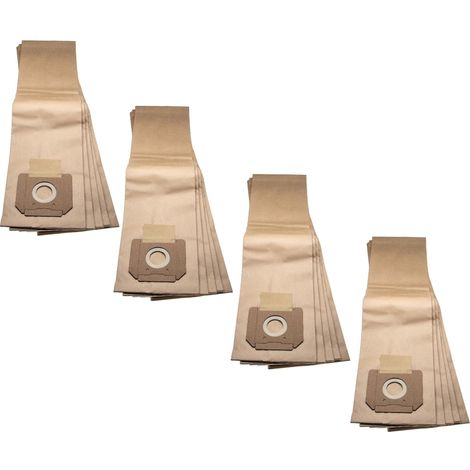 vhbw 20x sacchetto compatibile con Bosch GAS 55 M AFC Professional aspirapolvere - in carta, 75,2cm x 20,2cm, marrone