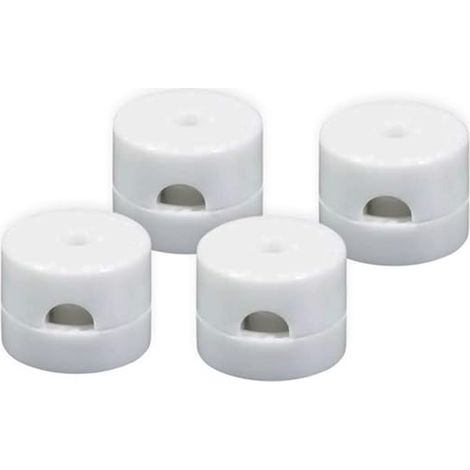 Soporta Muraux et Plafonniers pour Cábles - Blanc - Fixation Murale ou Plafond pour Cábles electriques de Lampes . (1/5)