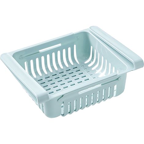Rack De Rangement Pour Frigo - Boîtes De Stockage Rétractables - Organisation De Tiroir Réfrigérateur - 2 Pièces (1/4)