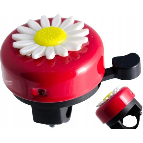 Campanello per bicicletta per bambini, fiore in acciaio, 55 mm (1/3)