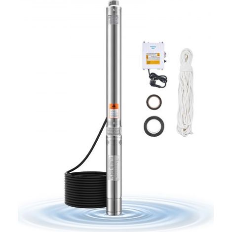 Pompe immergée pour puits profond - 910 W puissance d'entrée (1/5)
