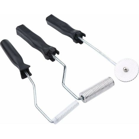GABRIELLE Rouleau Débulleur, 3pcs Rouleau de Stratification Rouleaux Résine en Fibre de Verre Bubble Paddle Roller pour FRP Elimination de Bulle d’Air (1/5)
