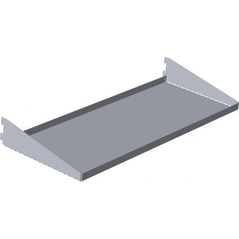Ripiani multiuso, reversibili, con reggimensole integrate - alluminio - 2 pz.