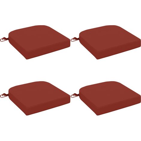4-teilige Sitzkissen SOEST 4 pcs 100 % Polyester Rot vidaXL