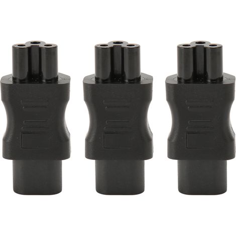 3 Adaptateurs IEC320 C8 Mâle vers C5 Femelle, Prise Alimentation pour PDU Châssis UPS (1/5)