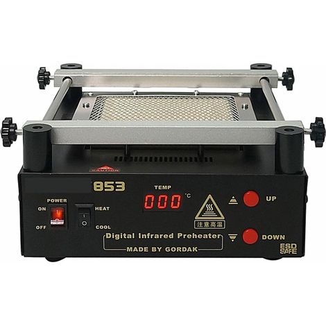 Station de préchauffage de soudure à plaque chauffante électrique 853 Station de préchauffage infrarouge IR préchauffeur sans plomb for BGA réparation dessoudage du Kit d'outils de carte PCB (1/4)