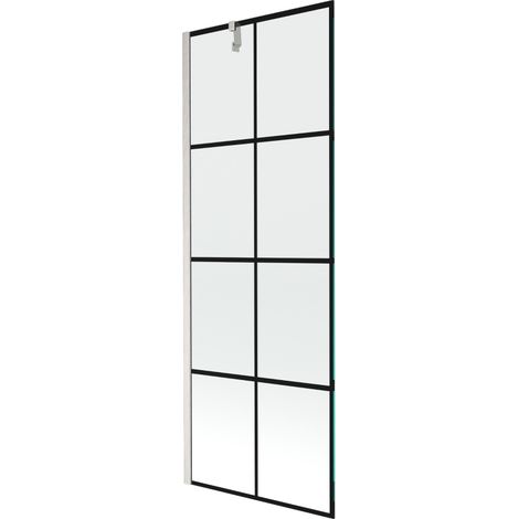 Mexen Next écran de baignoire 1 volet 70 x 150 cm, motif noir, nickel brossé - 895-070-000-00-77-97 (1/5)