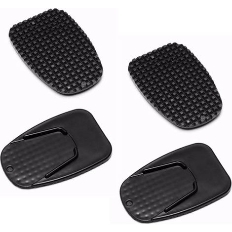 Lot de 4 protections de béquille de moto – Noires – Antidérapantes – Protection carrosserie et cadre – Véhicules de loisirs (1/5)