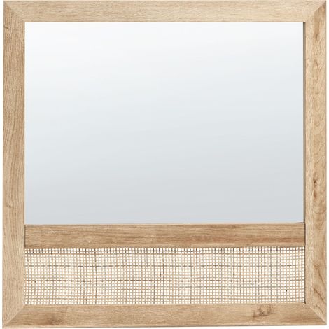 Wandspiegel ROSELL 60 cm 60 cm Hellbraun