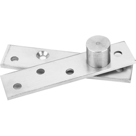 2 charnières pivotantes à 360° en acier inoxydable (2 pièces), pièces de quincaillerie pour charnières à pivot supérieur et inférieur, axe excentrique (1/5)