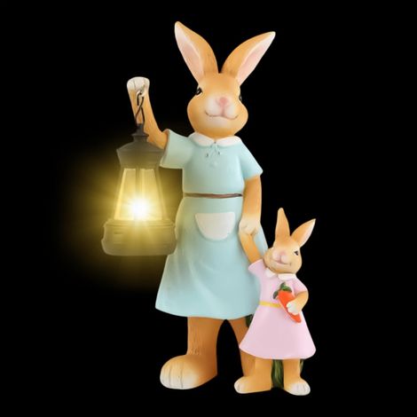 Lapin Figurines Animales en R sine R sistantes Aux Intemp (1/5)