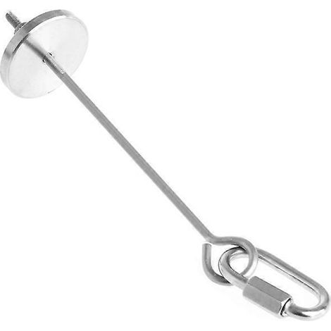 Porte-nourriture pour oiseaux, brochette à fruits en acier inoxydable avec crochet métallique, 5 po, 8 po (1/5)