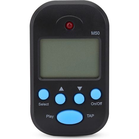 M50 Métronome Clip Numérique Mini Tap Beat Noir Instrument de Musique (1/5)