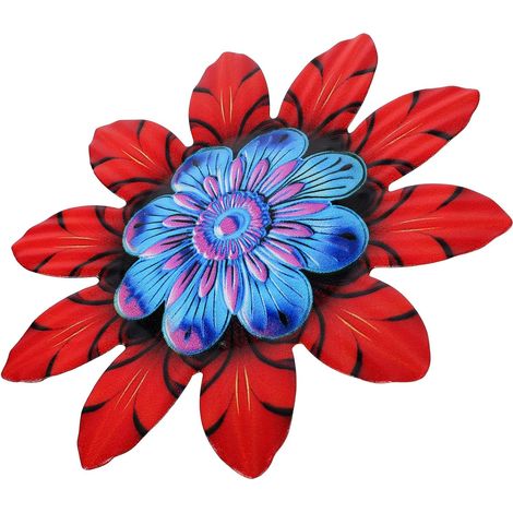 murale florale rustique et moderne HOOWIFFY en fer robuste (1/5)