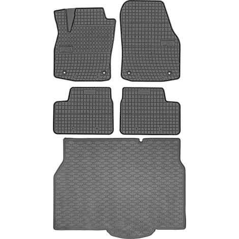 Juego de alfombrillas de goma para coche y maletero para Opel Astra III H Hatchback (2004-2014).