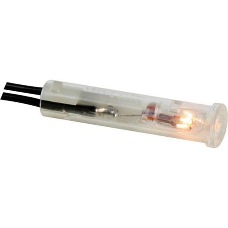 Voyant Rond - 7 Mm - 220 V Ac - Montage Clip - Câble 15 Cm - Néon - Transparent (1/2)