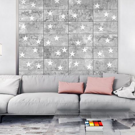 Papier Peint "Stars on Concrete" 50x1000cm (1/2)