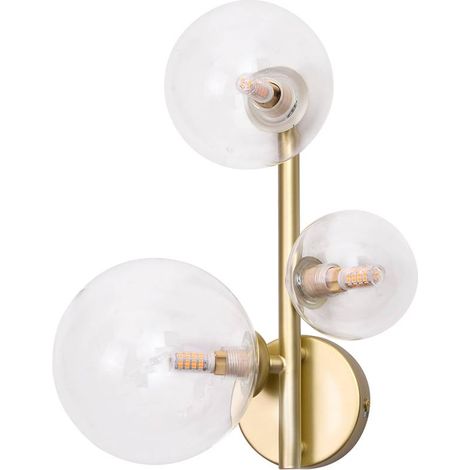Applique murale dorée boules verre 3xG9 Aslov Rabalux (1/5)