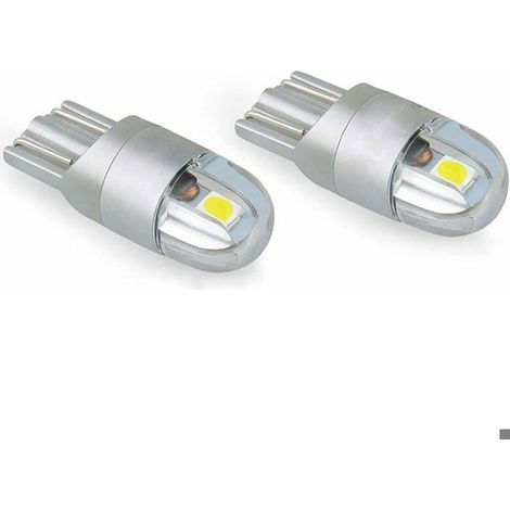 T10 W5w Led Feu de Position Veilleuses 12v 6000K Blanc 3030 2SMDClignotant Pour Ampoule Plaque Feux de Gabarit Voiture Moto (1/4)