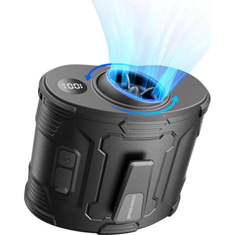 Ventilateur à Pince Portable pour Ceinture, Flux d'air Rotatif 360° et Ajustement 10°, Ventilateur à Clip avec Interrupteur Physique, 4 en 1 pour Travail en Extérieur, Camping, Voyage, Été (1/5)