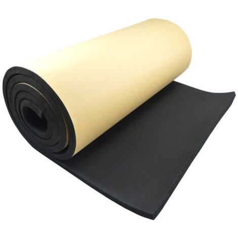 Mousse acoustique d'insonorisation voiture – Mousse anti-bruit auto-adhésive en coton – 2 rouleaux 100 cm x 50 cm – Épaisseur 3 mm