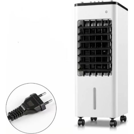 Ventilateur portable mécanique 50 W, blanc, réservoir d'eau 6 L, 3 vitesses de ventilation -AquaForge (1/5)