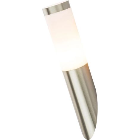 Aplique de Pared Exterior de Aluminio 60W  Acero Inoxidable  IP44  Casquillo E27 (1/5)