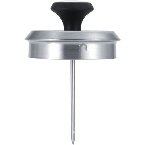 Bouilloire - Inox - 1,2 L - Col de cygne - Thermomètre intégré - Argent (1/5)