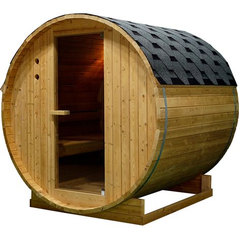 Outdoor Fasssauna TROMSÖ XL für 6 Personen (1/3)