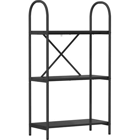 Maison Exclusive - Bücherregal Schwarz Eichen-Optik 60 x 30 x 109