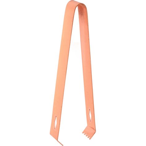 Pince à glaçons en acier inoxydable plaqué cuivre pour bar - Forme losange épais (1/5)