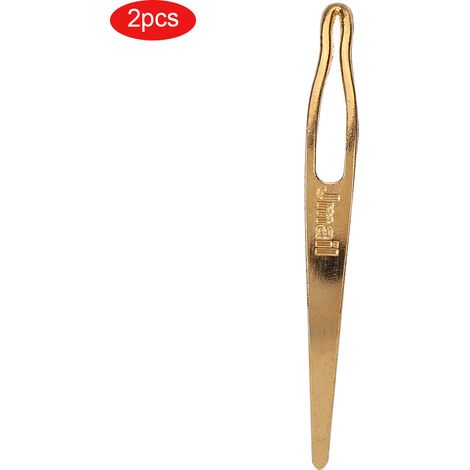 Lot de 2 crochets dorés pour extension de dreadlocks, outils de tressage pour perruque et coiffure. (1/5)