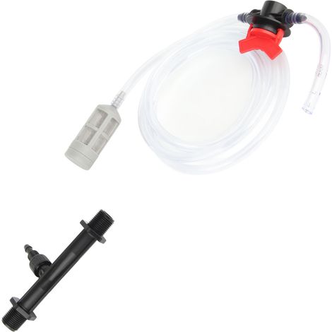 Injecteur d'engrais en plastique efficace avec tuyau d'irrigation goutte à goutte pour pelouse, jardin et serre, 1/2 pouce