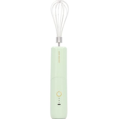 Zusammenklappbarer, kabelloser Handmixer mit 3 Geschwindigkeitsstufen und 2 Rührköpfen, Grün