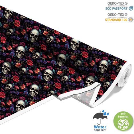 TESSUTI DECORATIVI PER ESTERNI OXFORD - Motivo Teschio I DX4986 (1/5)